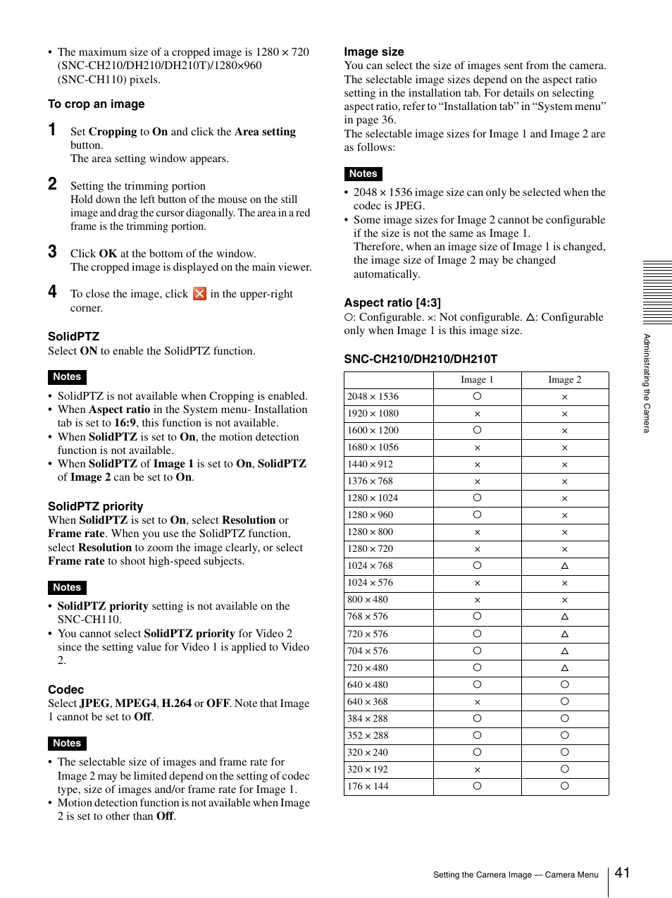 Sony SNC-DH210T User Manual | Page 41 / 97