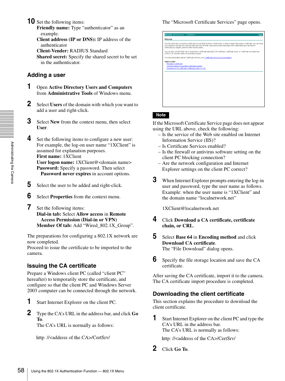 Sony SNC-DH210T User Manual | Page 58 / 97