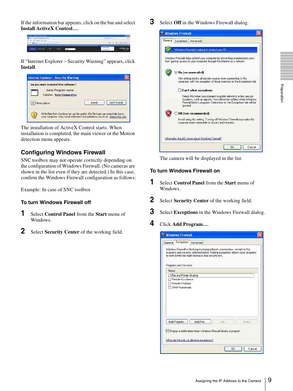 Sony SNC-DH210T User Manual | Page 9 / 97