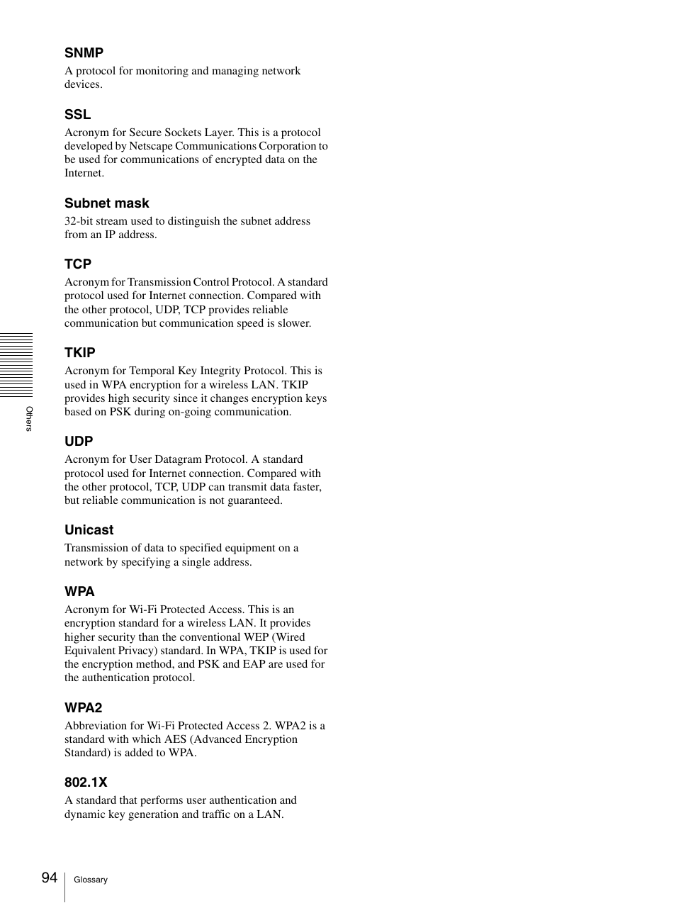 Sony SNC-DH210T User Manual | Page 94 / 97