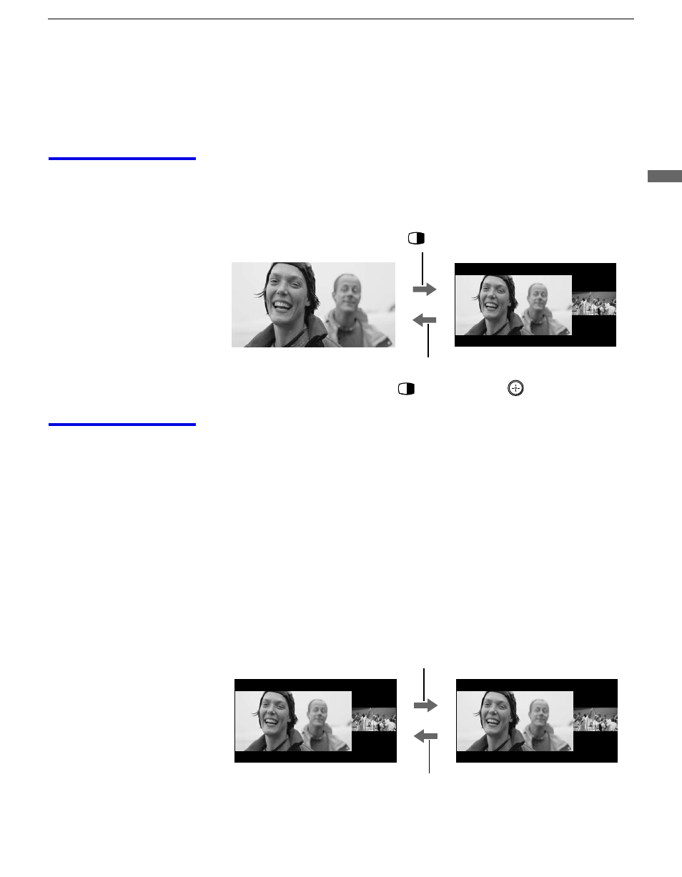 Using twin view, Activating twin pictures, Activating the picture | Sony KP 57HW40 User Manual | Page 41 / 83