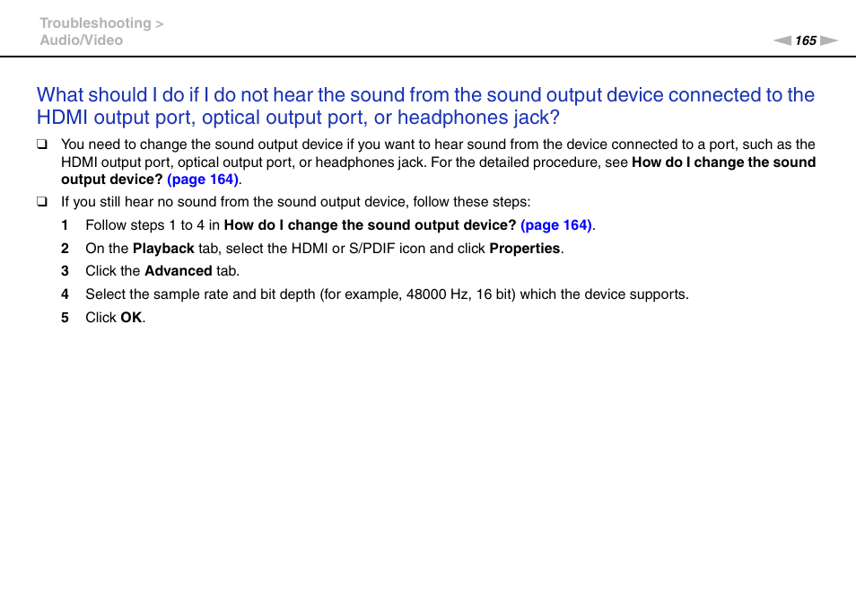 Sony VAIO VPCF12 Series User Manual | Page 165 / 172