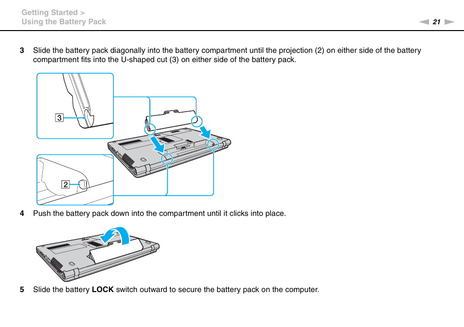 Sony VAIO VPCF12 Series User Manual | Page 21 / 172