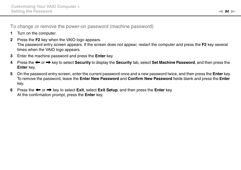 Sony VAIO VPCF12 Series User Manual | Page 94 / 172