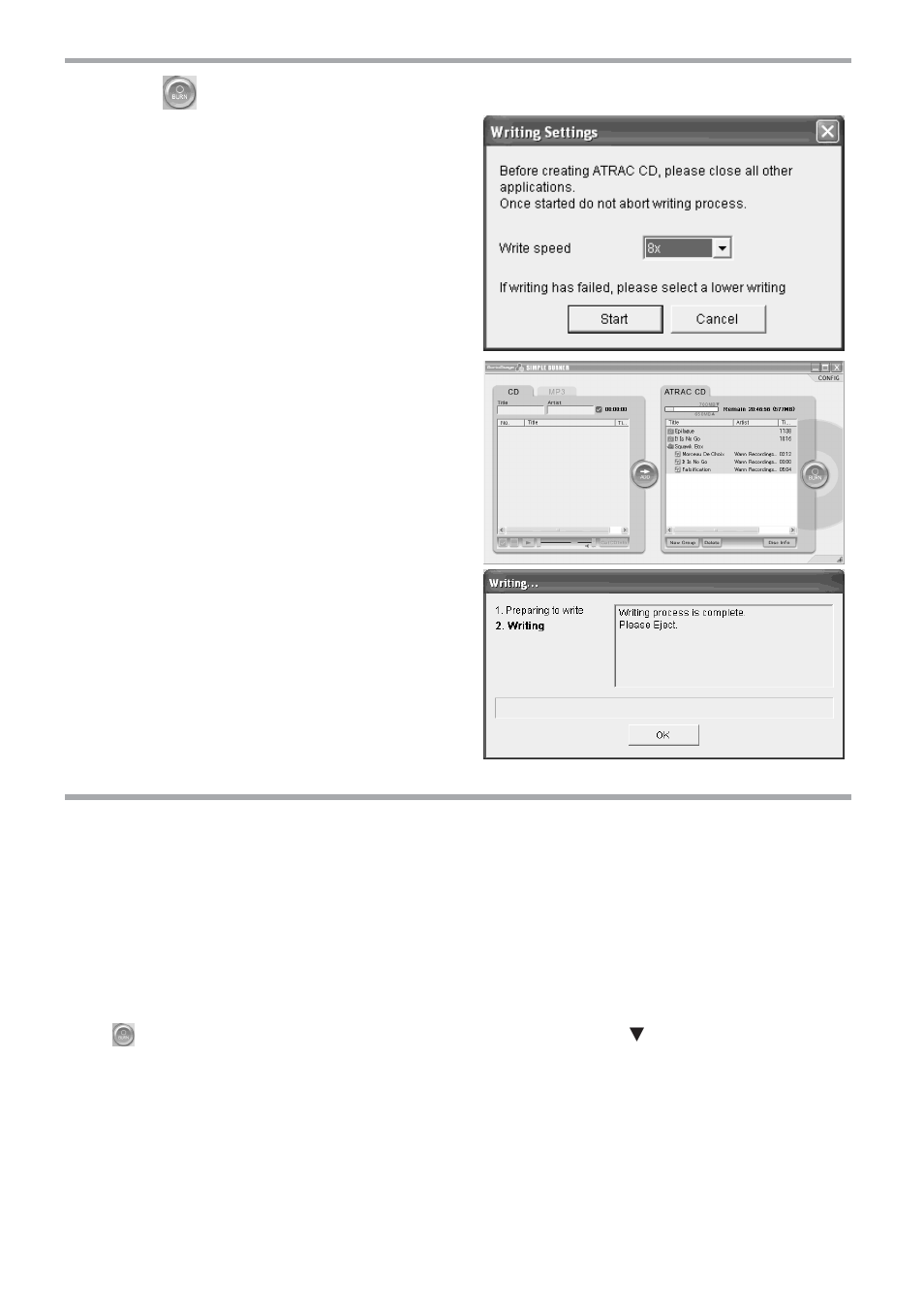 Sony SonicStage Simple Burner User Manual | Page 22 / 36