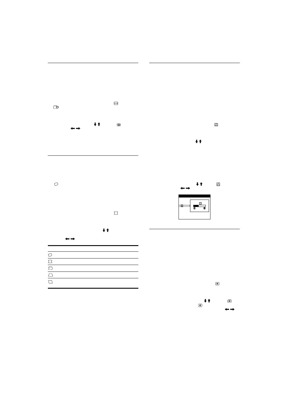 Enlarging or reducing the picture (zoom), Adjusting the shape of the picture (geom), Adjusting the color of the picture (color) | Adjusting the convergence (conv) | Sony CPD-E200 User Manual | Page 10 / 48