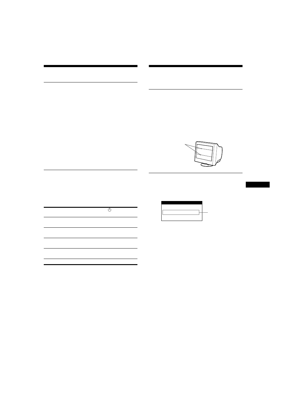 Technical features, Preset and user modes, Power saving function | Troubleshooting, If thin lines appear on your screen (damper wires), On-screen messages, Preset and user modes power saving function | Sony CPD-E200 User Manual | Page 13 / 48