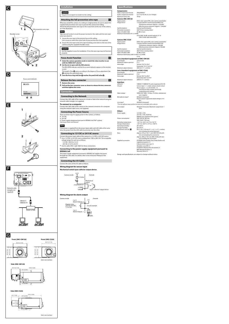 Sony EXWAVEPRO SNC-CS20 User Manual | Page 2 / 2