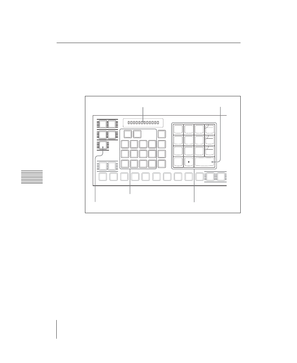 Setting the transition rate, Use the following procedure, Chapter 3 t ransitions | Masterpage:left, Executing a transition, Numeric keypad control block | Sony DVS-9000 User Manual | Page 188 / 300