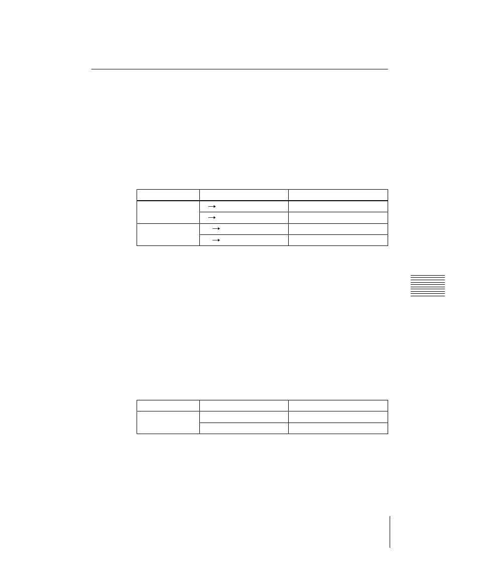 Fader lever operation in bus fixed mode, Wipe direction in bus fixed mode | Sony DVS-9000 User Manual | Page 195 / 300