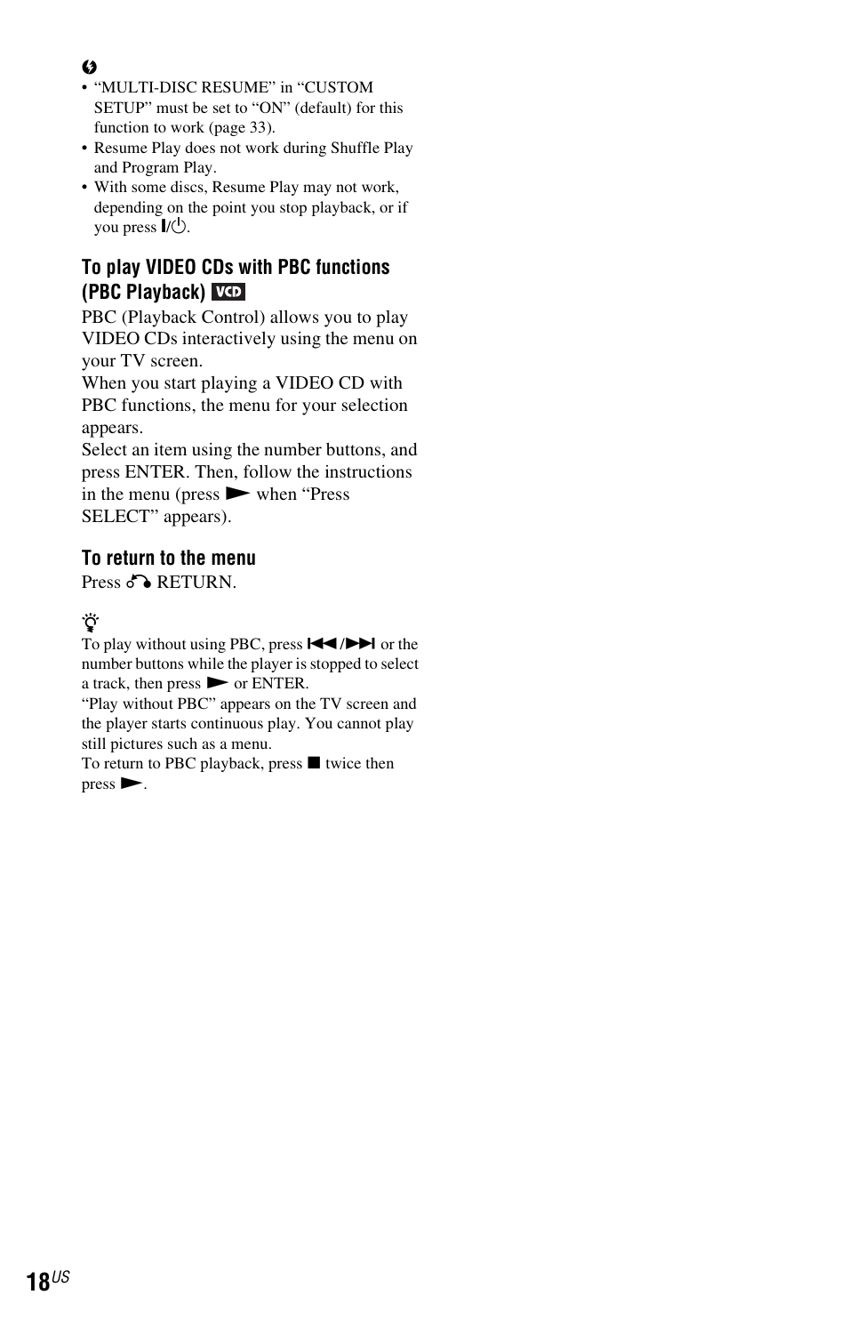 Sony DVP-NS611H User Manual | Page 18 / 56