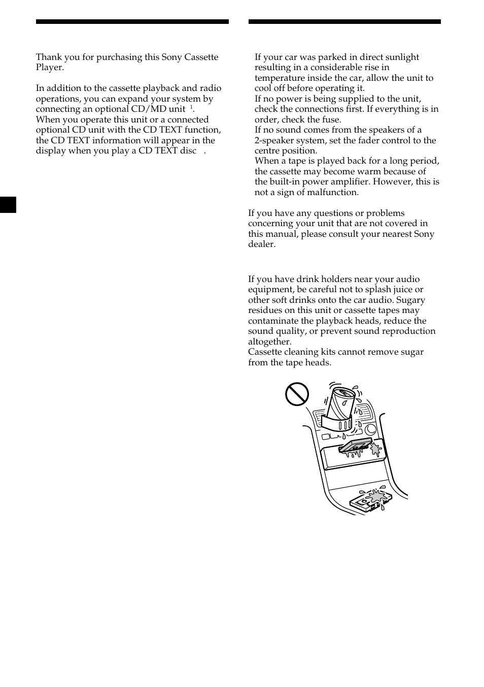 2welcome, Precautions | Sony XR-CA370X User Manual | Page 2 / 112