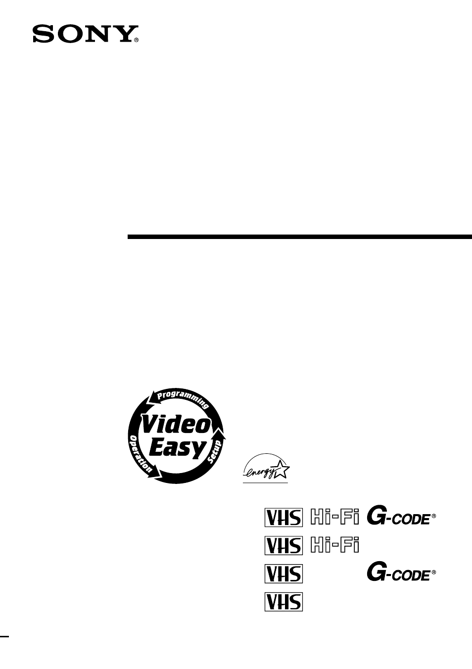 Sony SLV-EZ727AZ User Manual | 68 pages