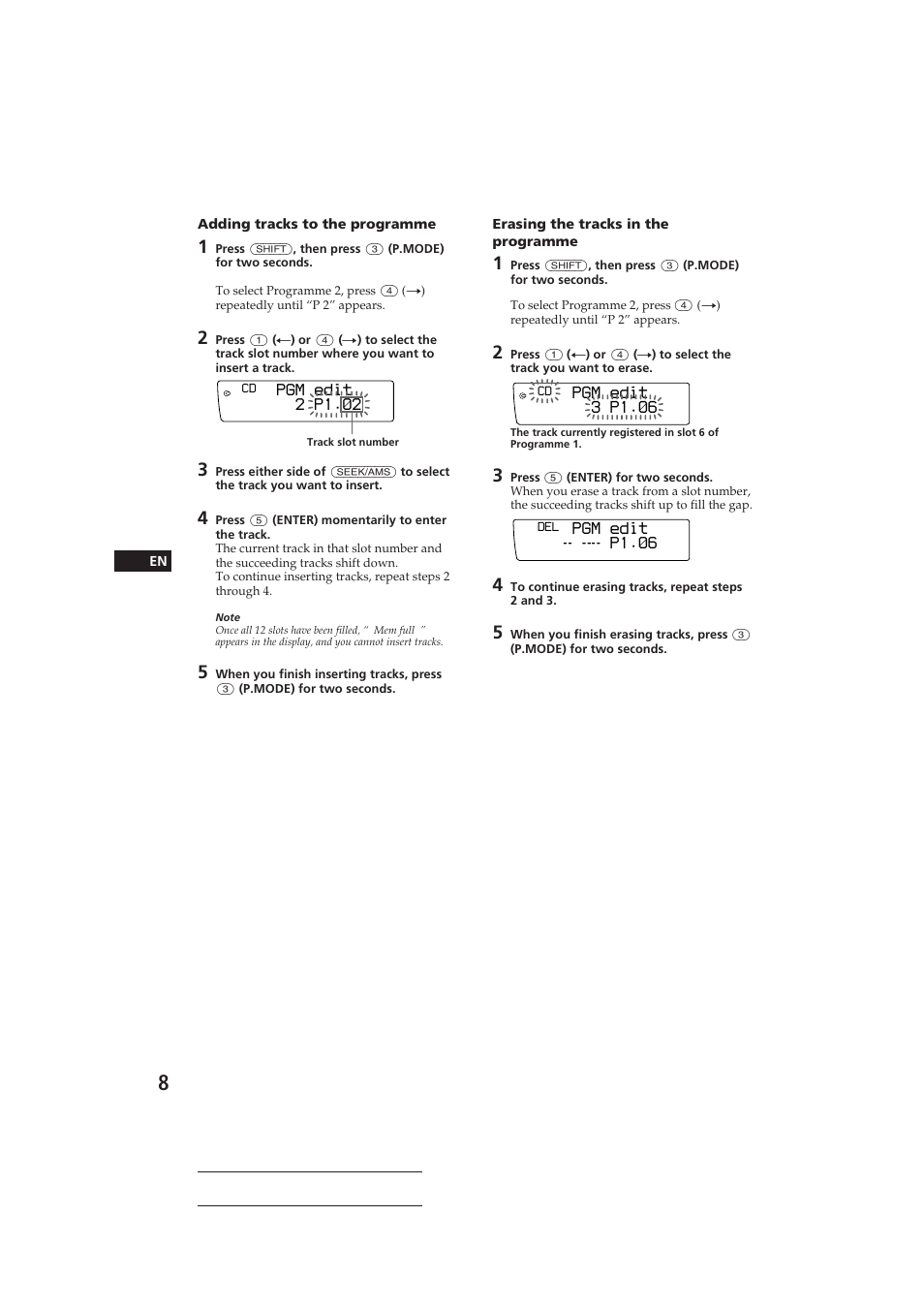 Sony CDX-C910RDS User Manual | Page 8 / 107