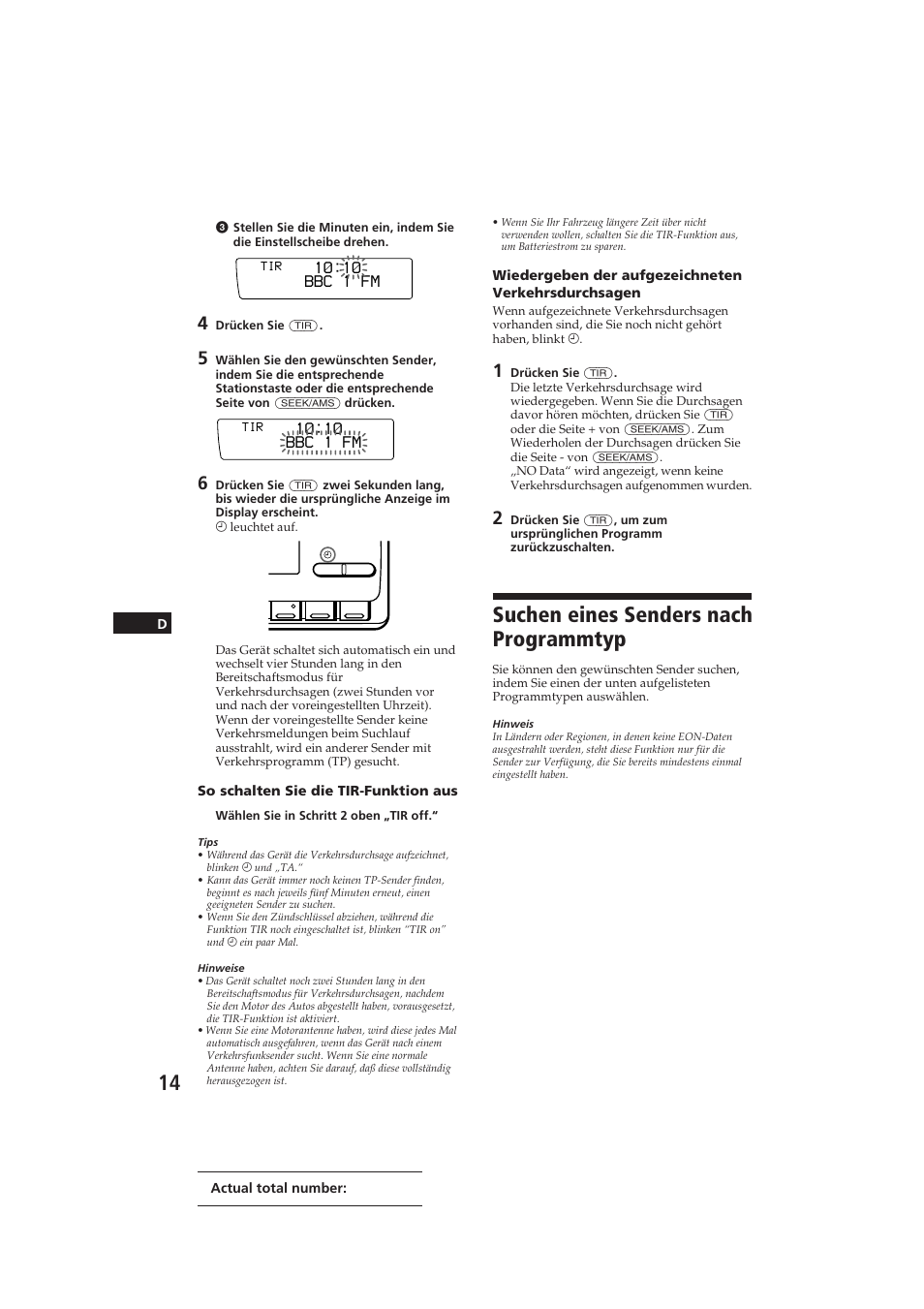 Suchen eines senders nach programmtyp | Sony CDX-C910RDS User Manual | Page 83 / 107