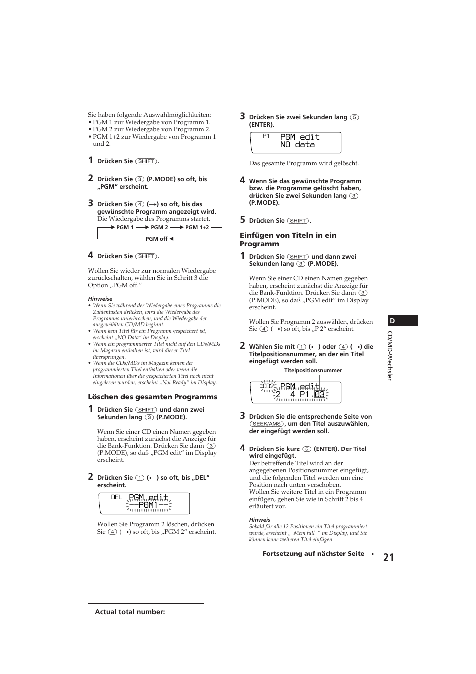 Sony CDX-C910RDS User Manual | Page 90 / 107