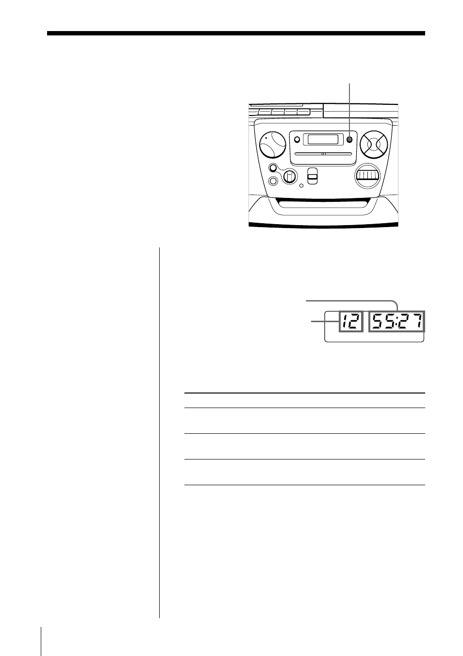 Using the display | Sony CFD-V27 User Manual | Page 12 / 28