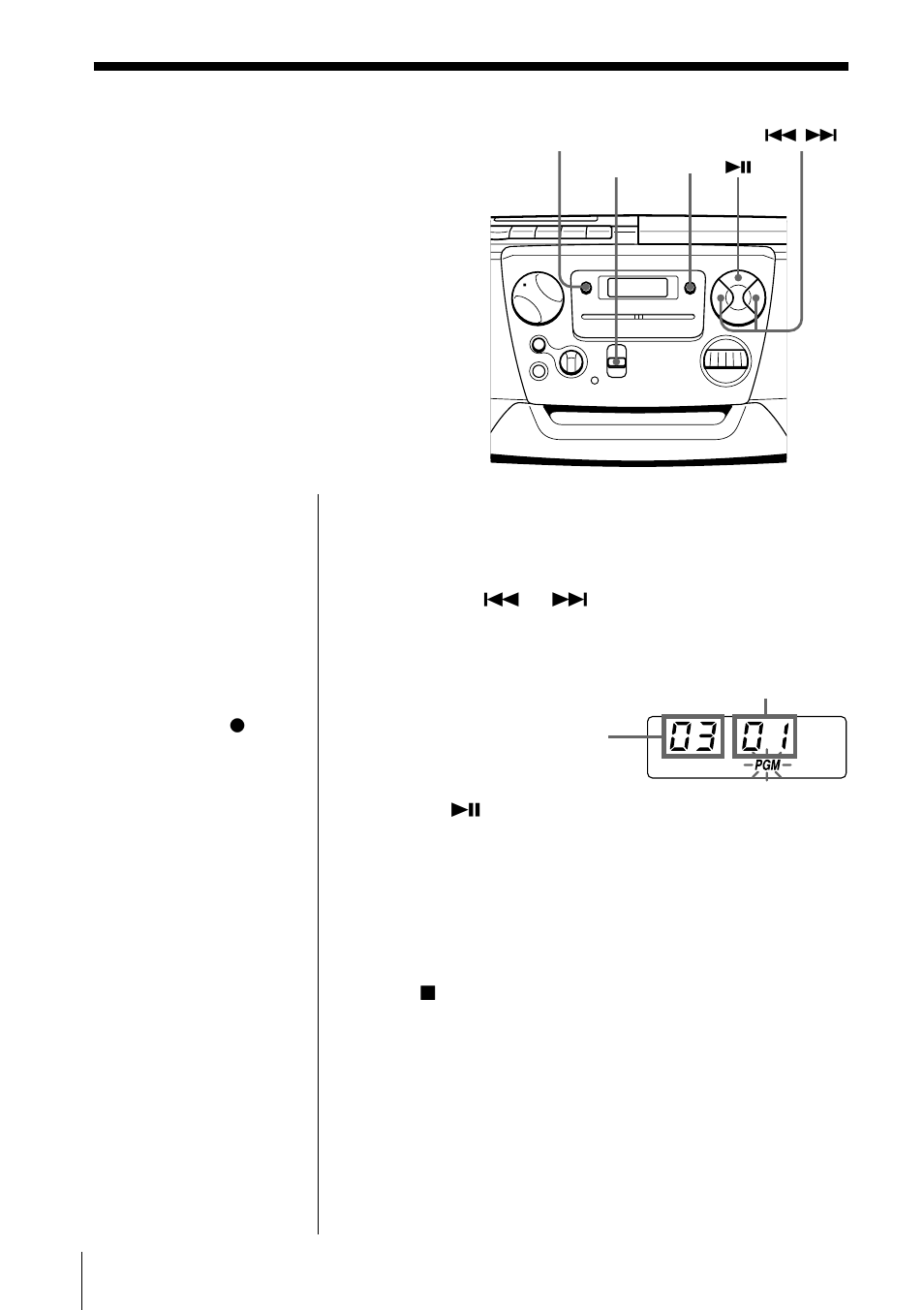 Creating your own program | Sony CFD-V27 User Manual | Page 16 / 28