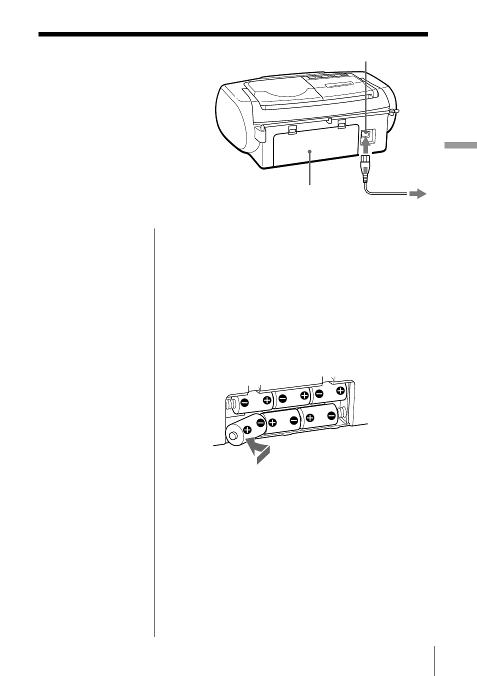 Choosing the power sources | Sony CFD-V27 User Manual | Page 17 / 28