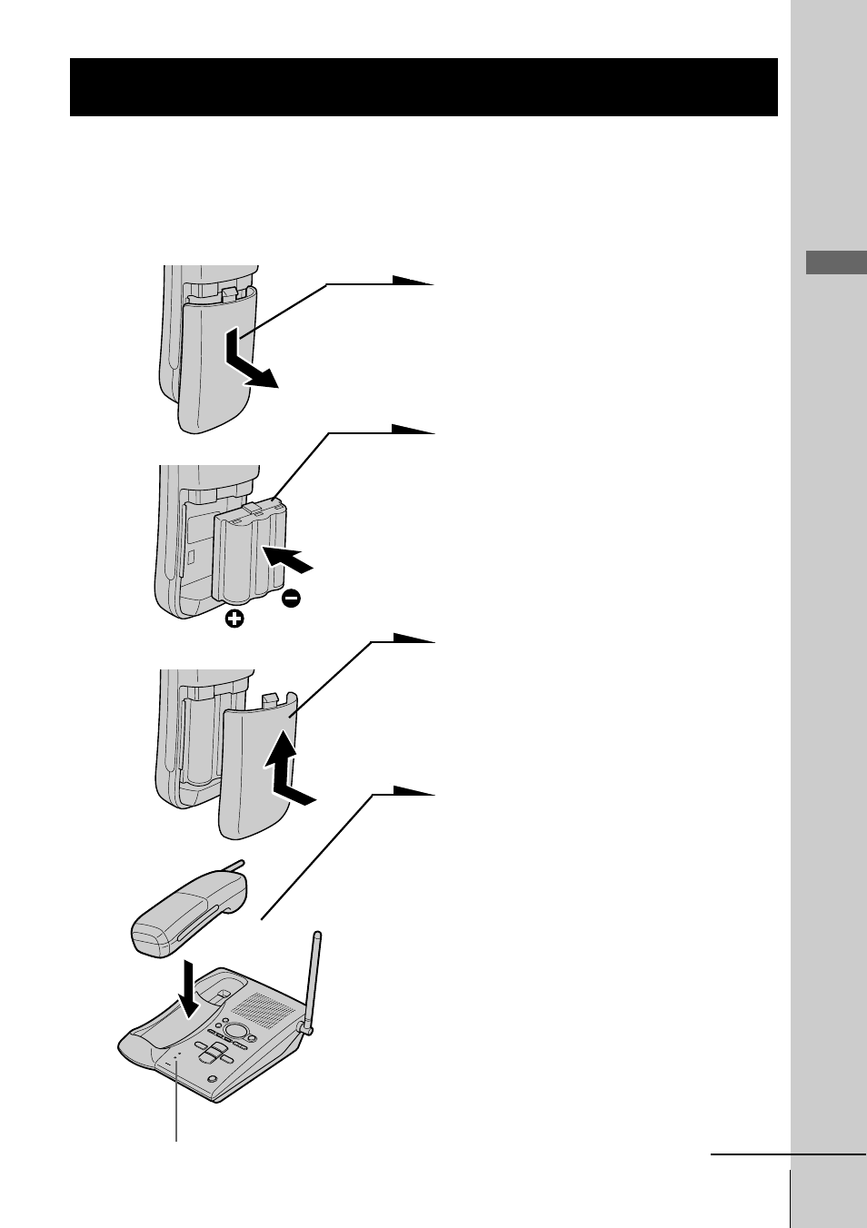 Preparing the battery pack, Step 3: preparing the battery, Pack | Step 3 | Sony SPP-A941 User Manual | Page 11 / 88