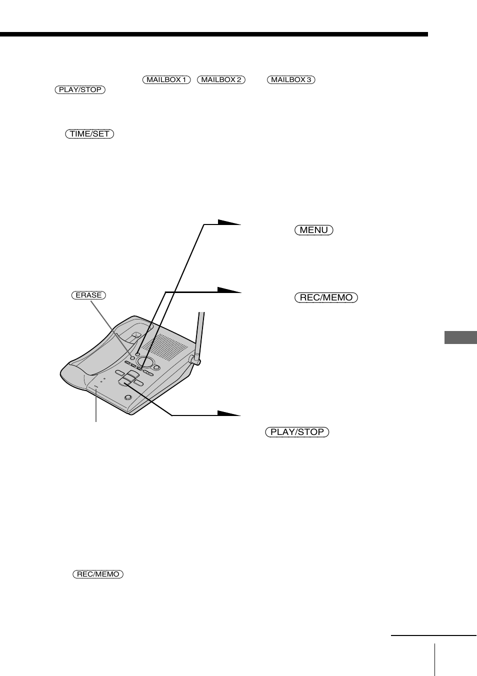 Recording the greeting | Sony SPP-A941 User Manual | Page 25 / 88