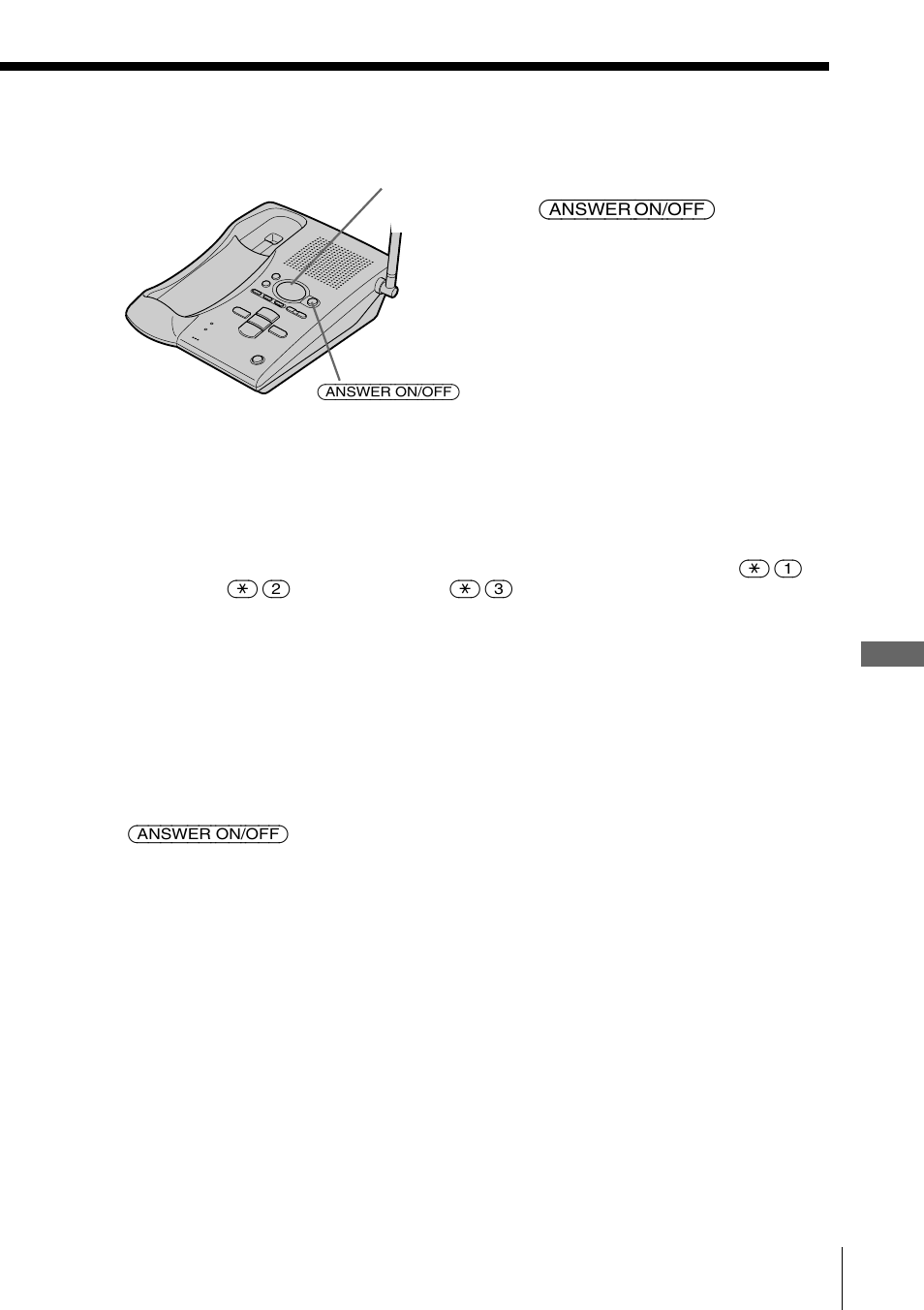 Turning on the answering function, Mailbox usage | Sony SPP-A941 User Manual | Page 29 / 88