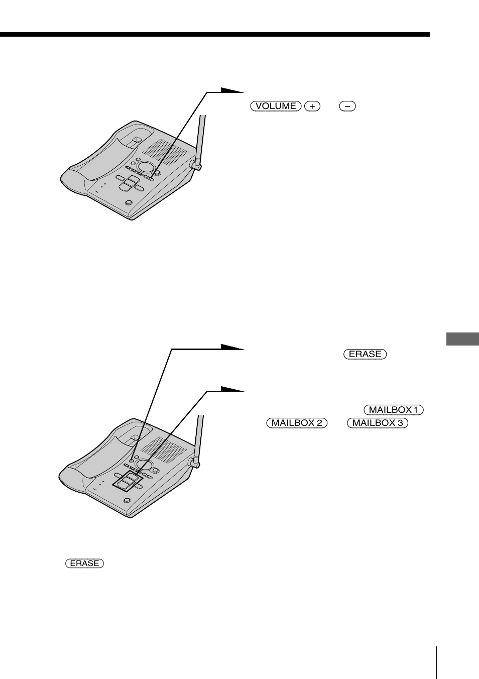 Adjusting the speaker volume, Erasing messages | Sony SPP-A941 User Manual | Page 31 / 88