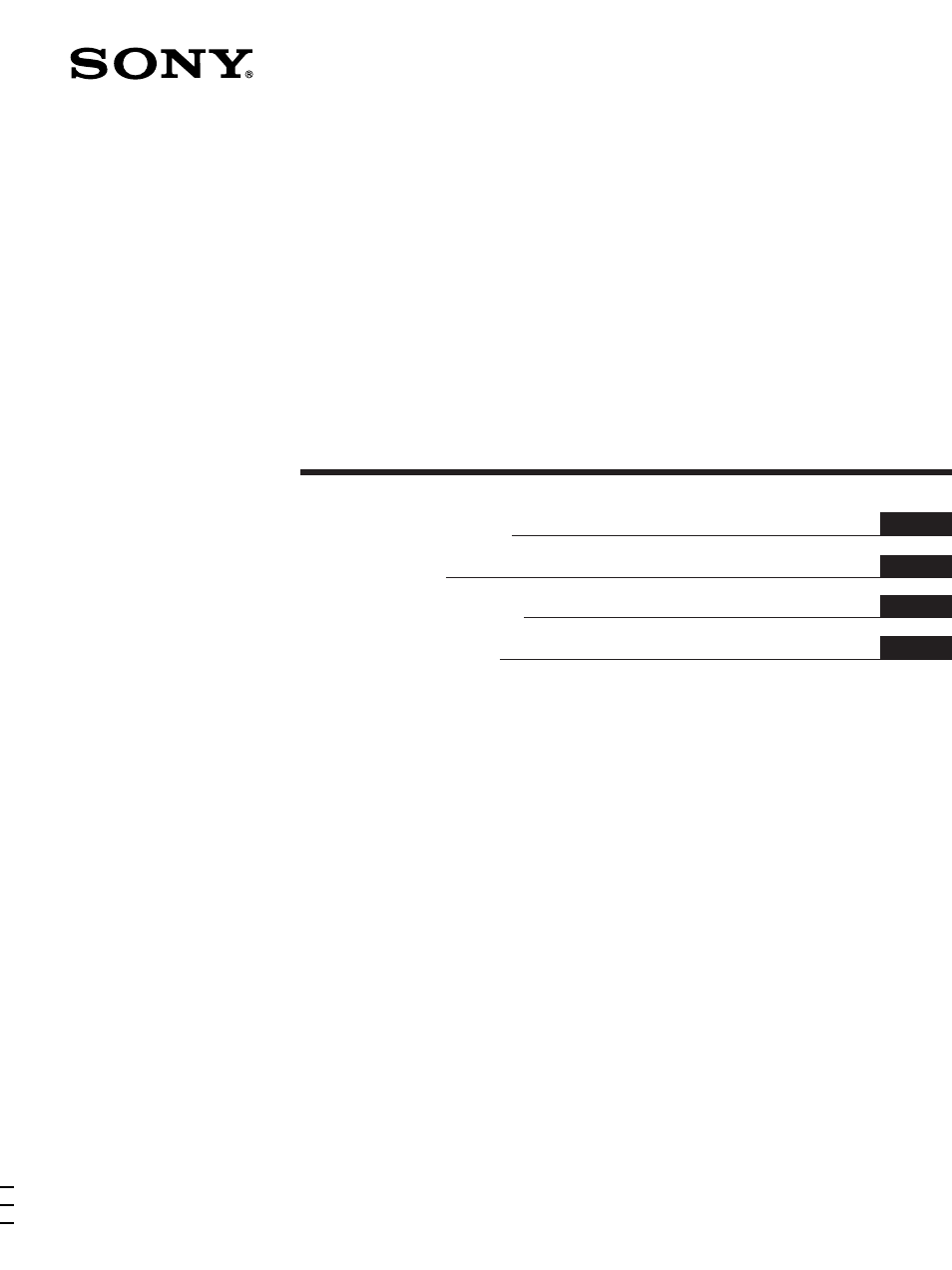 Sony Model TC-WE405 User Manual | 60 pages