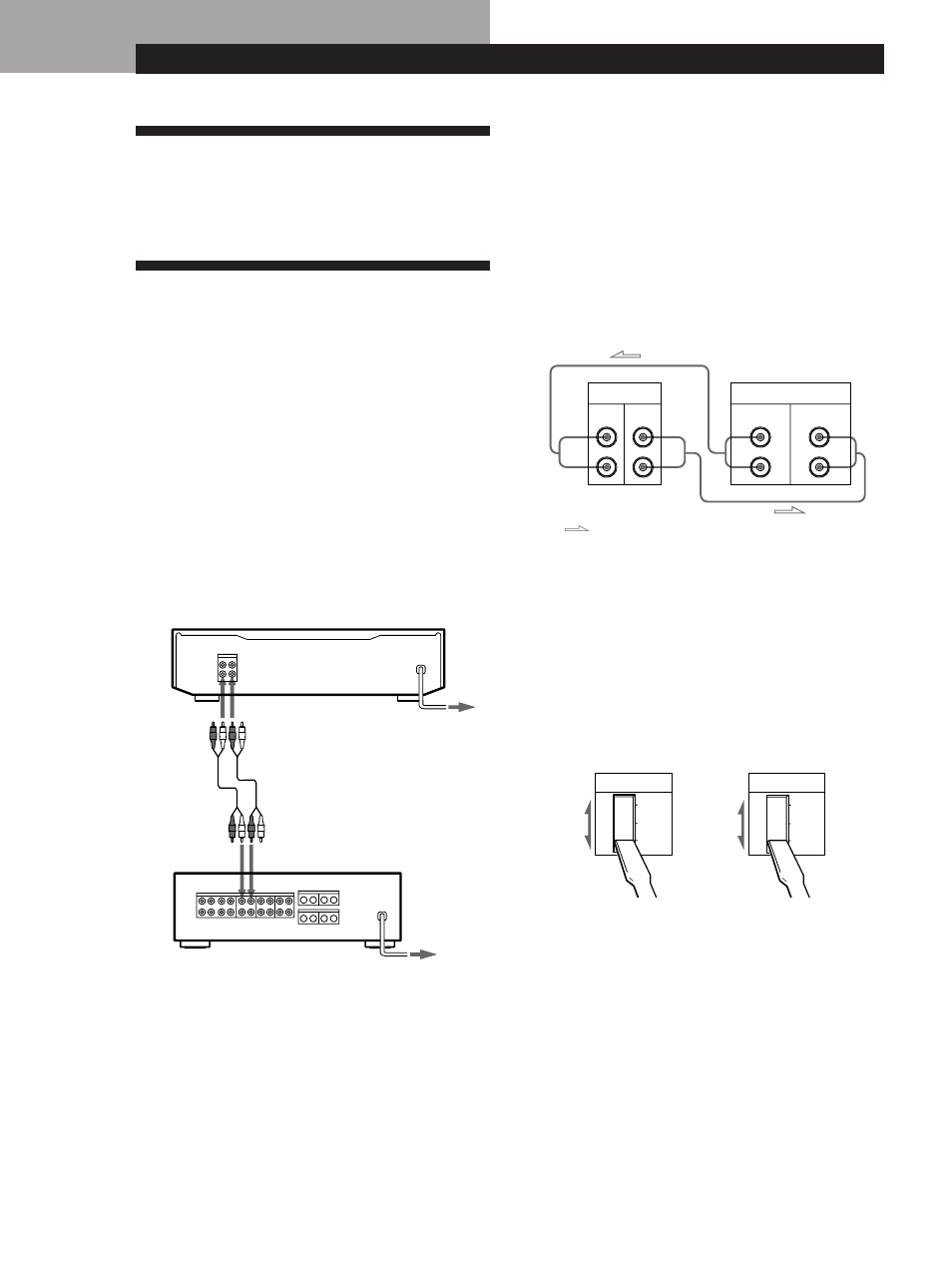 Desembalaje, Conexión a un sistema, Preparativos conexiones | Conexión del cable de alimentación, Qué hacer a continuación | Sony Model TC-WE405 User Manual | Page 32 / 60