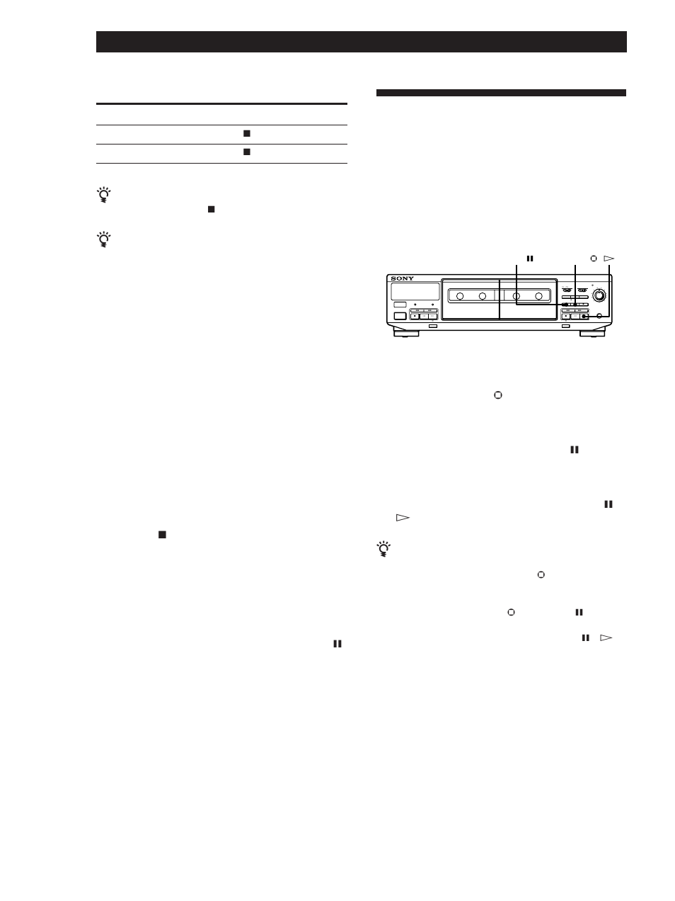 Operaciones avanzadas de grabación 10, Duplicación de partes específicas solamente | Sony Model TC-WE405 User Manual | Page 38 / 60