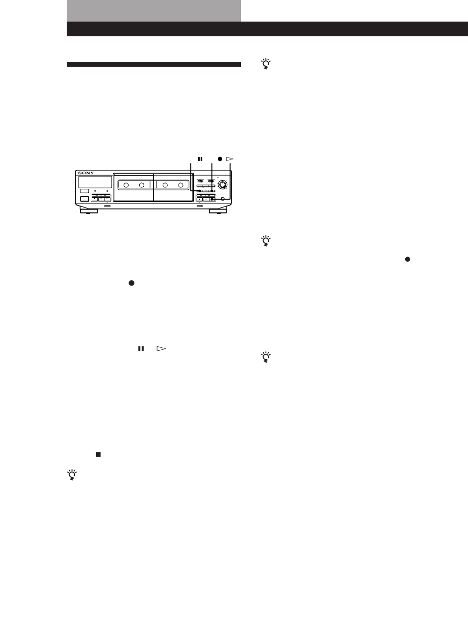 Operações avançadas de gravação 8, Operações avançadas de gravação | Sony Model TC-WE405 User Manual | Page 50 / 60