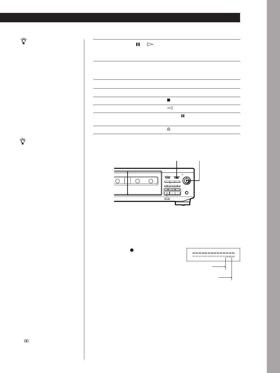 Basic operations, Basic operations 7, Press pause p or ·. recording starts | Start playing the program source, Set dolby nr to b or c before you start recording, Break out the record-protect tab(s) (see page 11), For type iv tape for type i or type ii tape | Sony Model TC-WE405 User Manual | Page 7 / 60