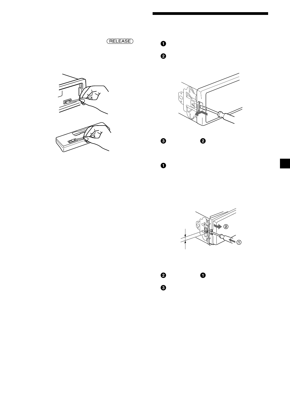 Removing the unit | Sony XR-CA420X User Manual | Page 15 / 56