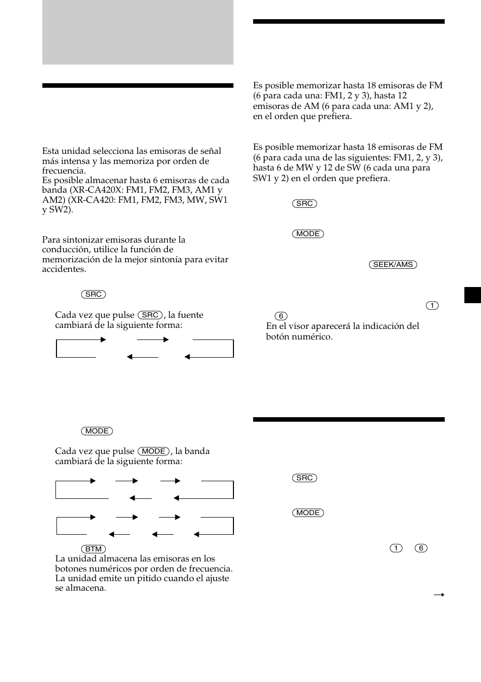 Radio | Sony XR-CA420X User Manual | Page 27 / 56