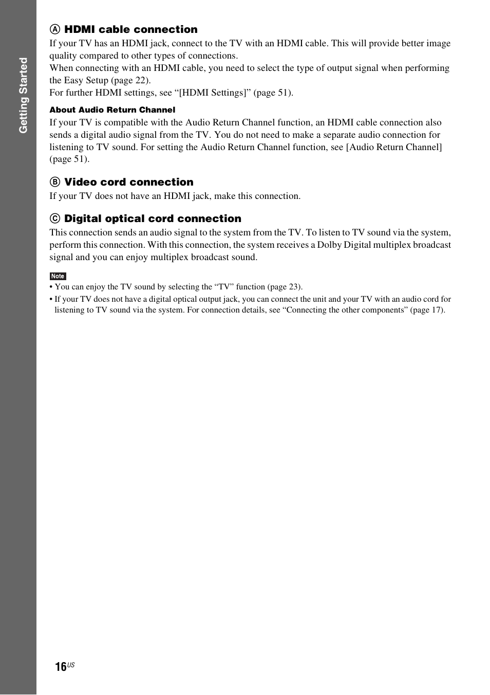 Sony BDV-E280 User Manual | Page 16 / 68