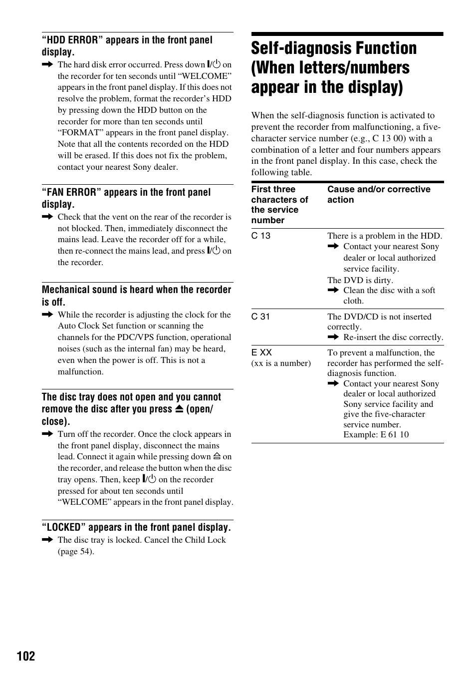 Sony RDR-HX710/HX910 User Manual | Page 102 / 116