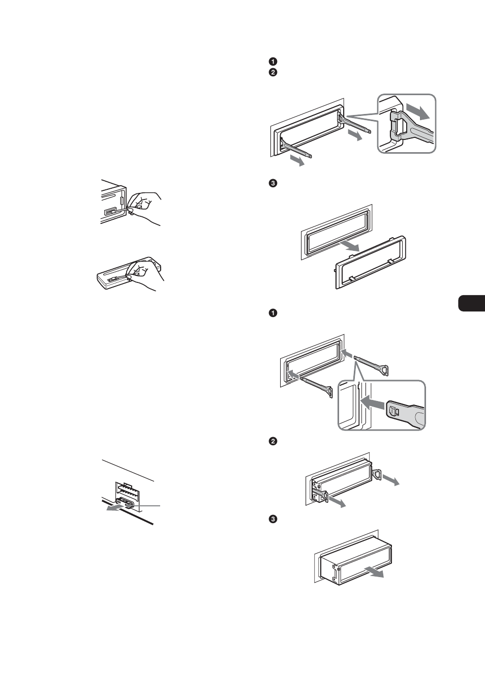 Additional information, Maintenance, Removing the unit | Removing the unit 1 | Sony CDC-X104 User Manual | Page 13 / 44