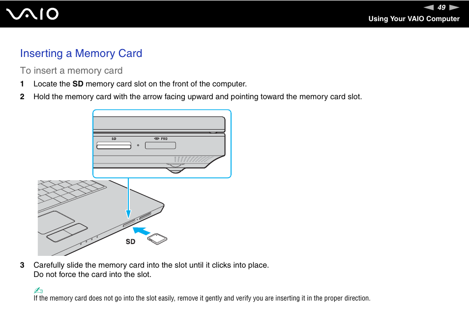 Sony VGN-N300 User Manual | Page 49 / 154