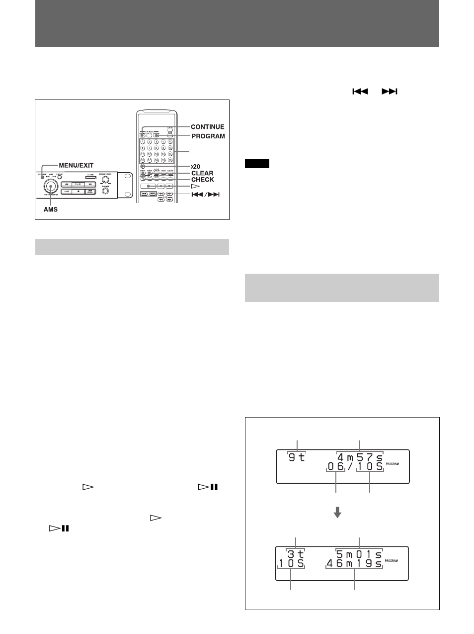 Creating your own program (program play), Programming the tracks, Checking the contents of the program | Sony CDP-D12 User Manual | Page 28 / 39