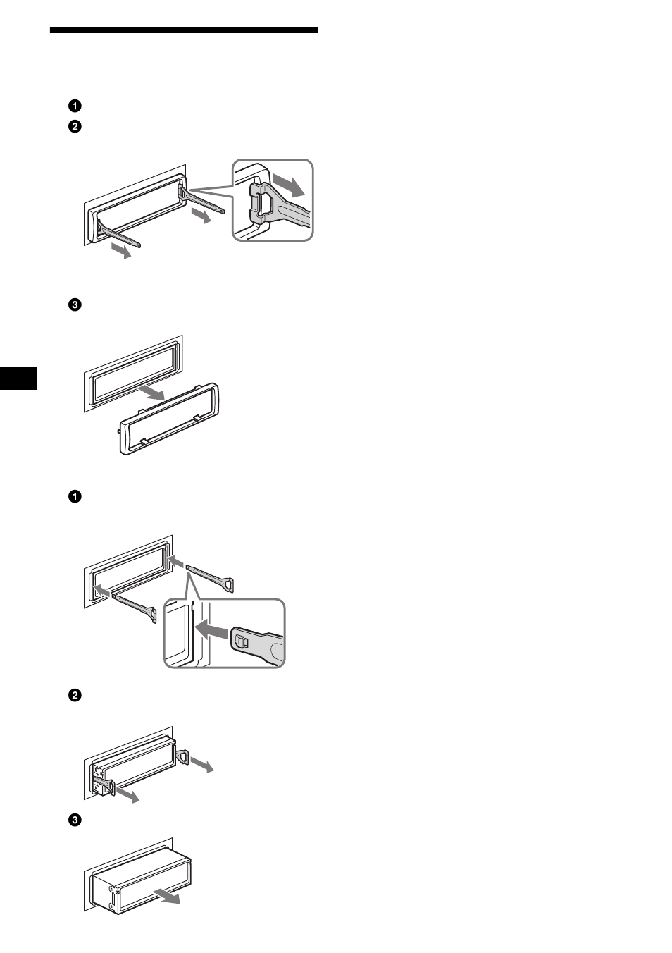 Removing the unit, 26 removing the unit | Sony CDX-FW570 User Manual | Page 26 / 64