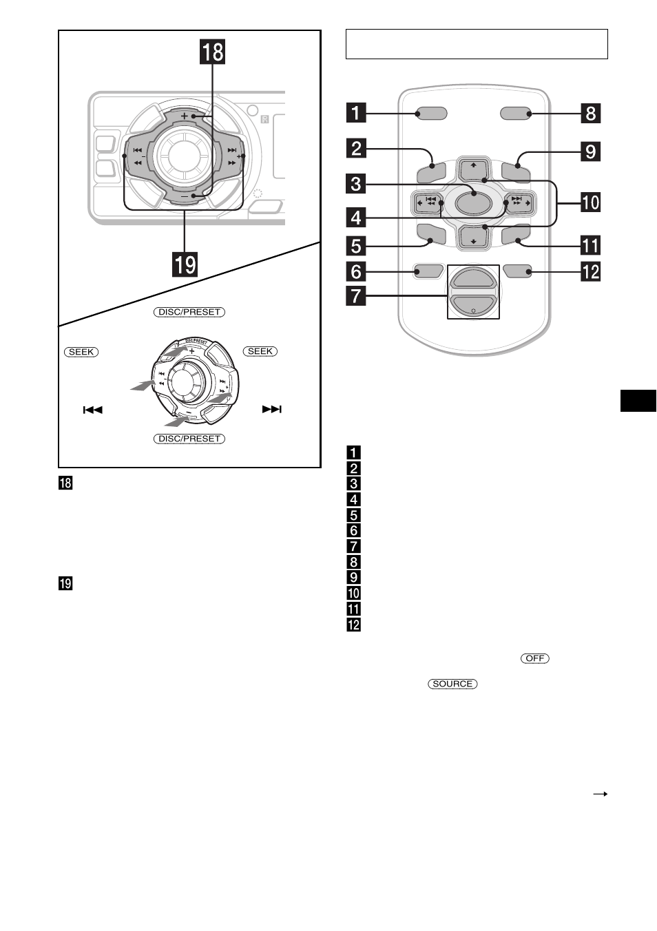 Control remoto de tarjeta rm-x114, Y omitir álbumes | Sony CDX-FW570 User Manual | Page 35 / 64