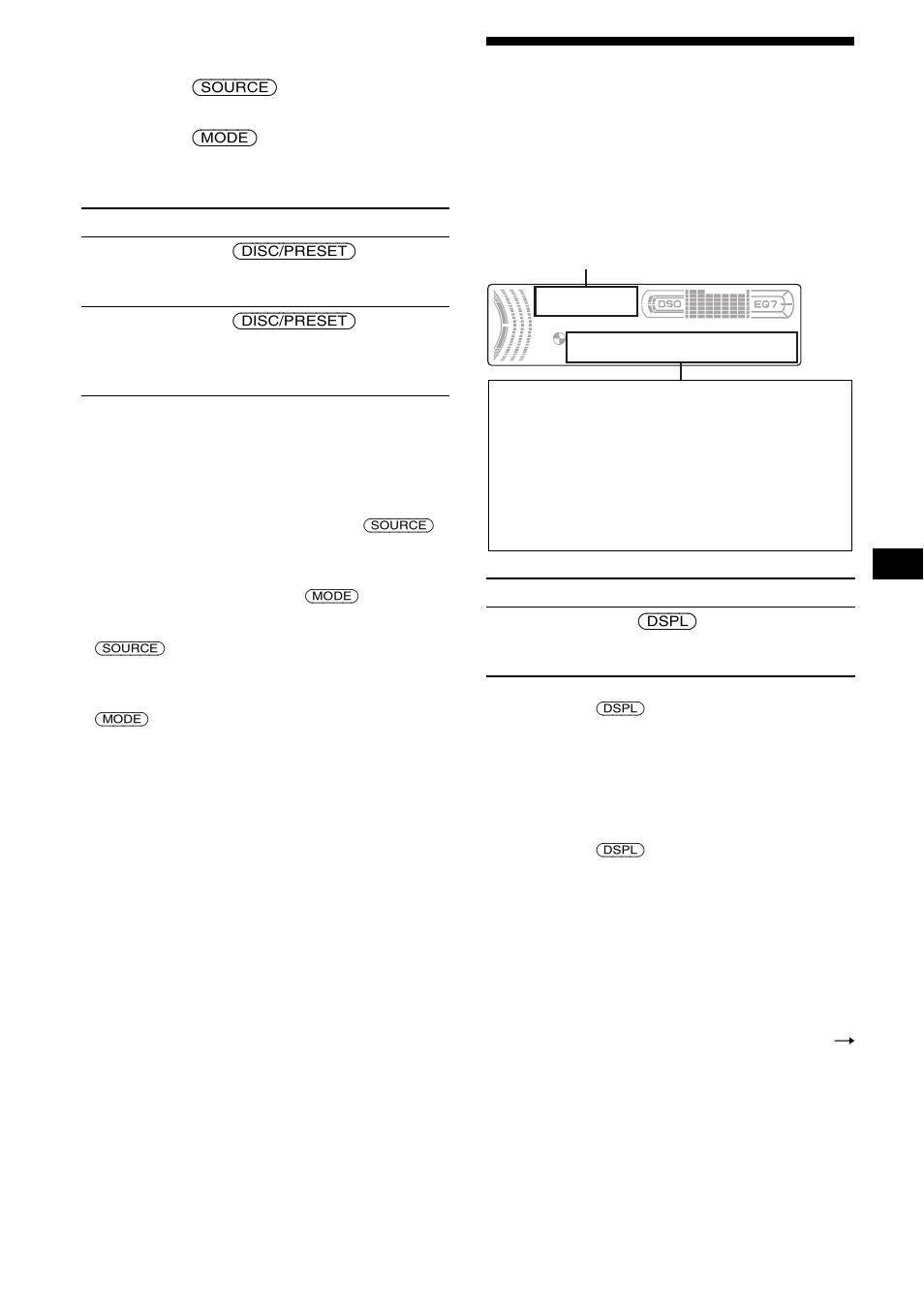 Elementos de la pantalla | Sony CDX-FW570 User Manual | Page 43 / 64