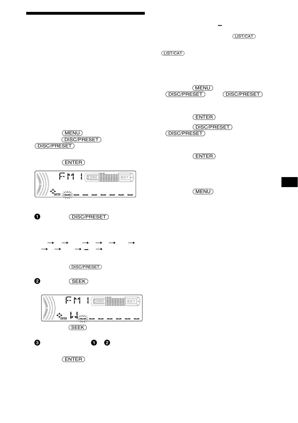 Almacenamiento de nombres de emisoras, Memorando de emisoras, 19 almacenamiento de nombres de emisoras | Sony CDX-FW570 User Manual | Page 49 / 64