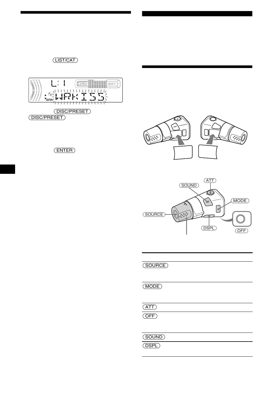 Sintonización de emisoras mediante unalista, Listado, Otras funciones | Uso del mando rotatorio, Sintonización de emisoras mediante una lista, 20 sintonización de emisoras mediante una lista | Sony CDX-FW570 User Manual | Page 50 / 64