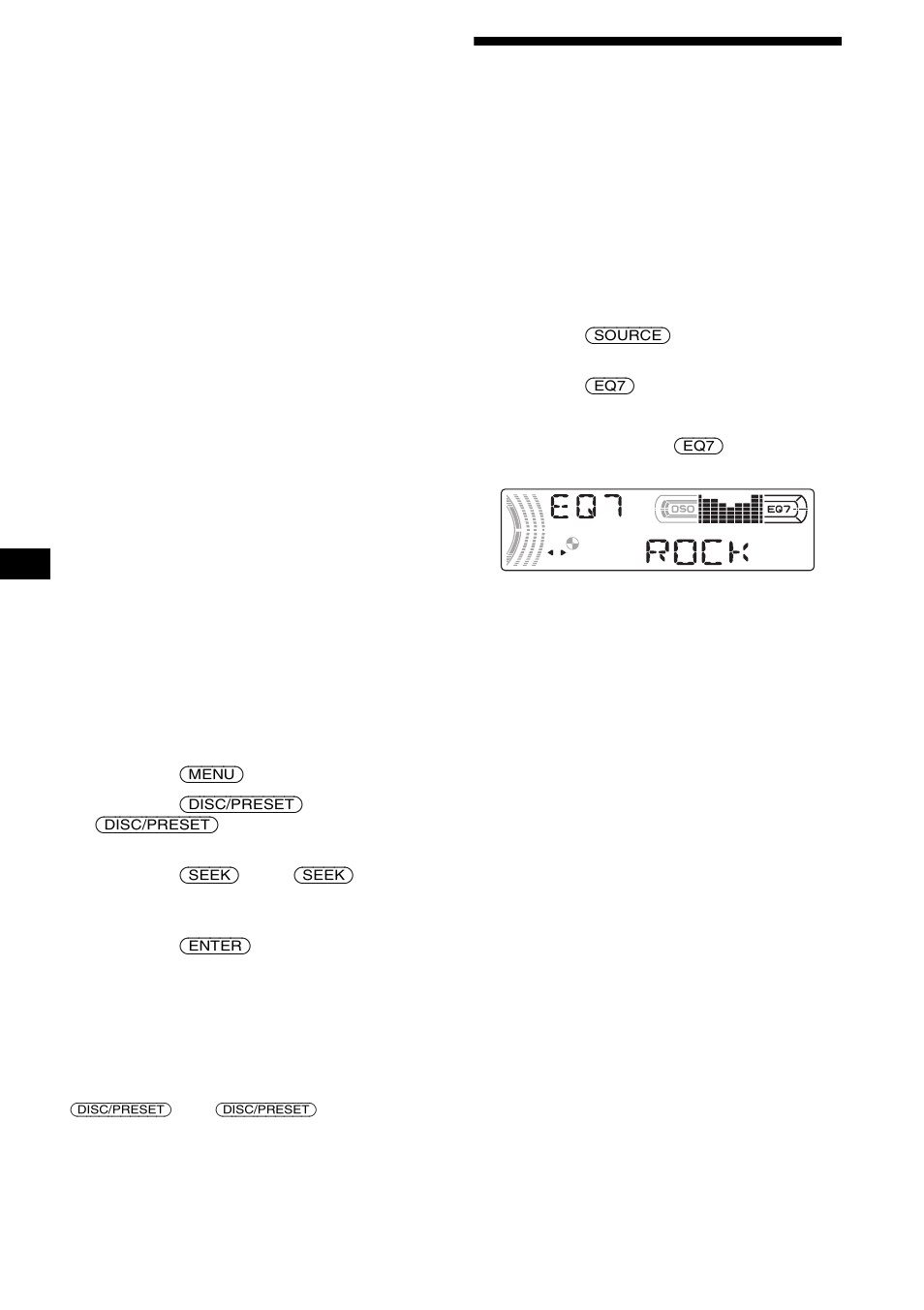 Configuración del ecualizador (eq7) | Sony CDX-FW570 User Manual | Page 54 / 64