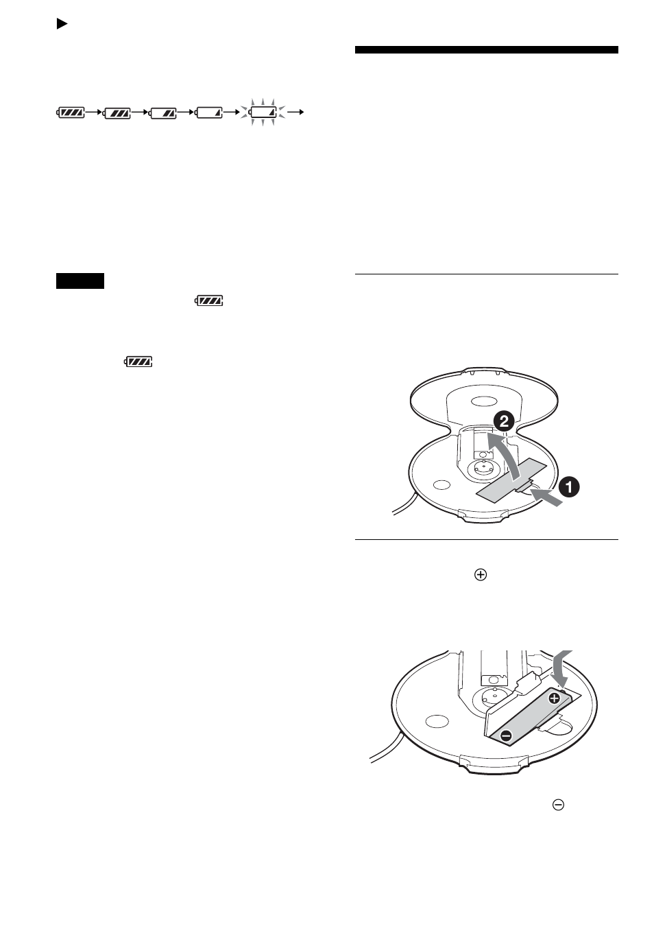 Connecting to a power source, Using the rechargeable battery | Sony D-NE10 User Manual | Page 28 / 40