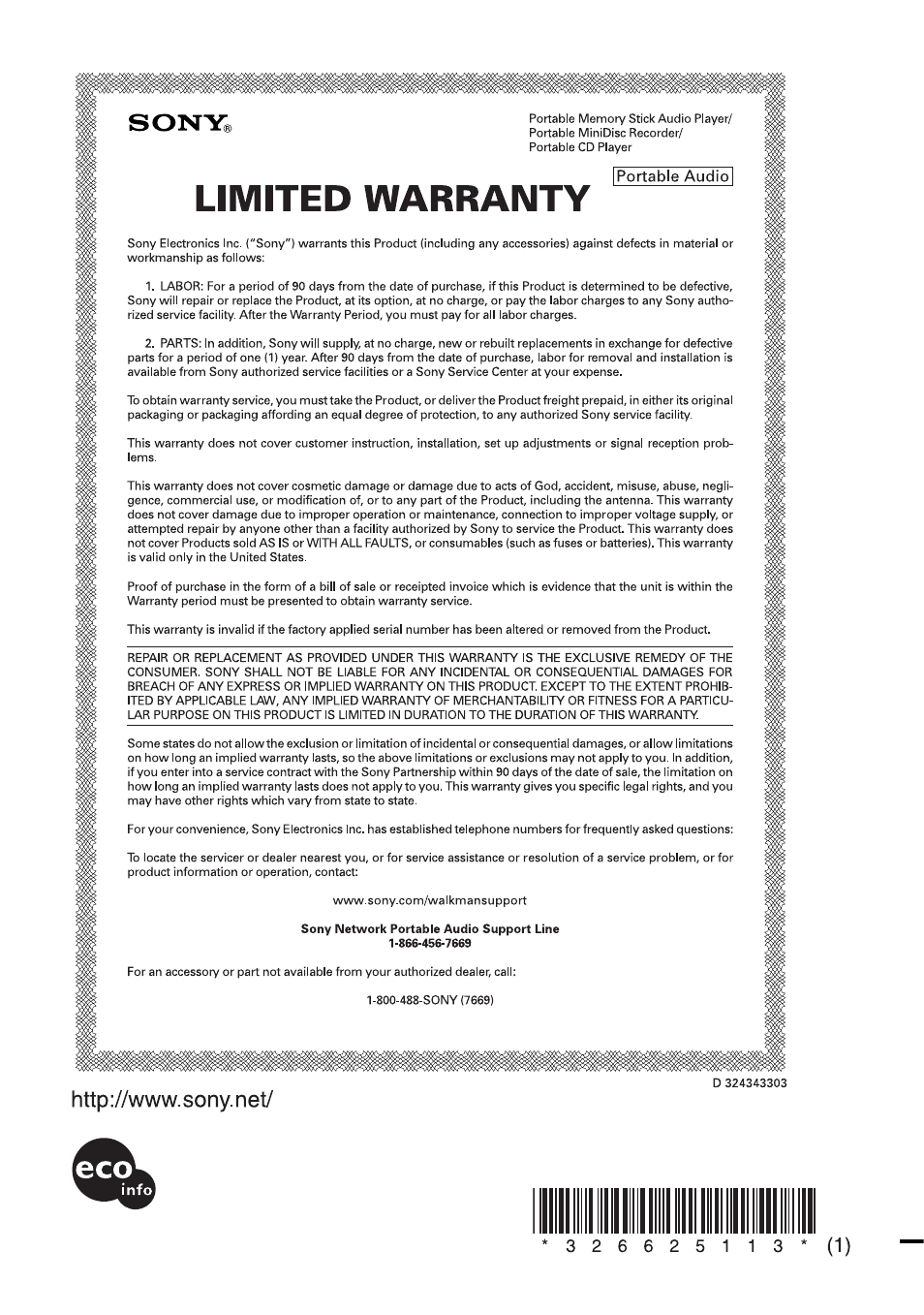 Sony D-NE10 User Manual | Page 40 / 40