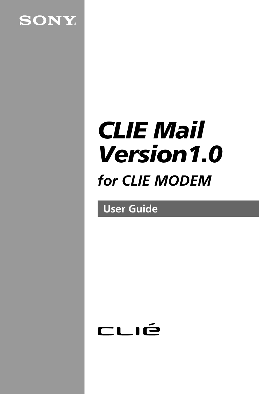 Sony CLIE A-AVZ-100-11 User Manual | 42 pages