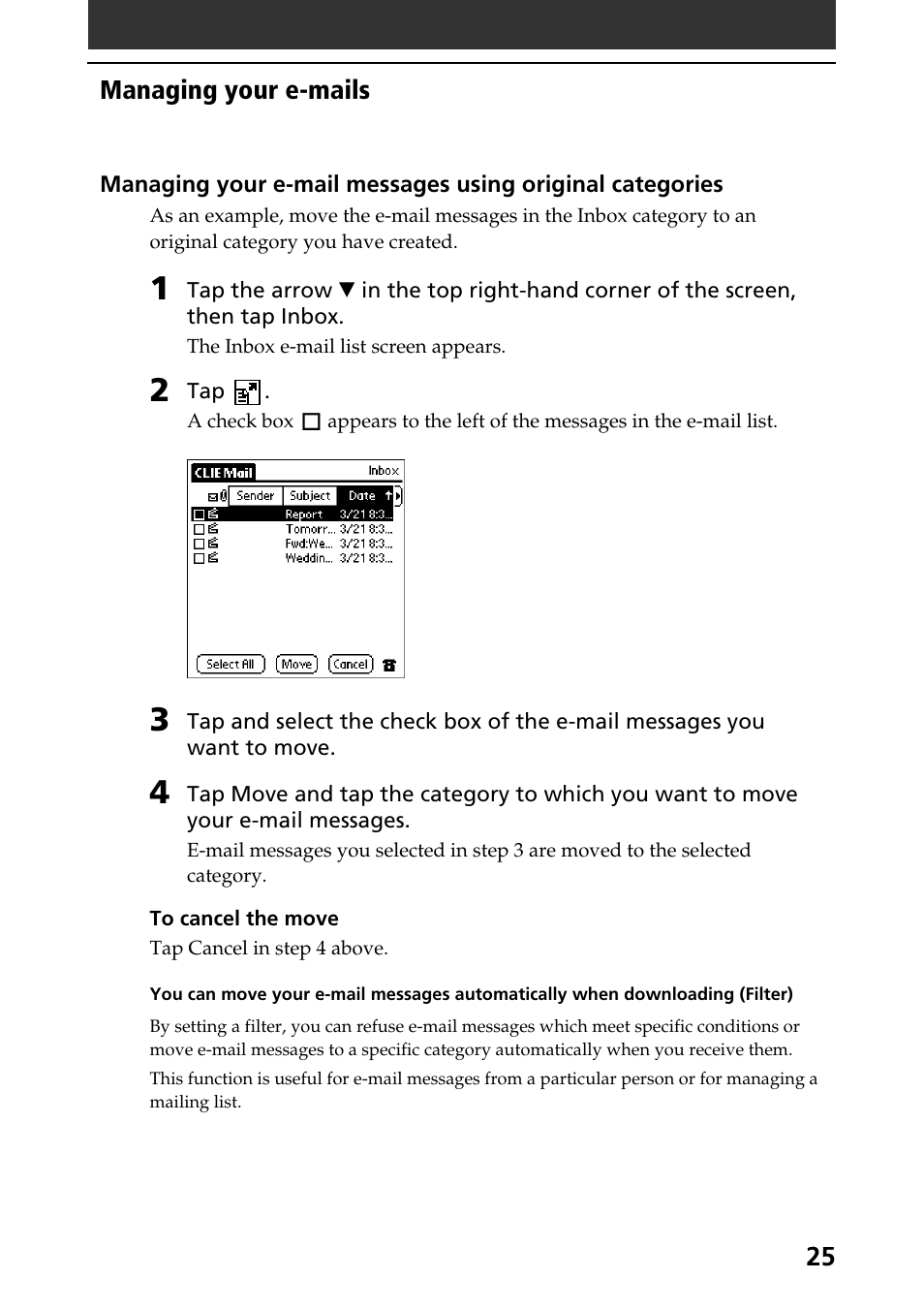 Sony CLIE A-AVZ-100-11 User Manual | Page 25 / 42