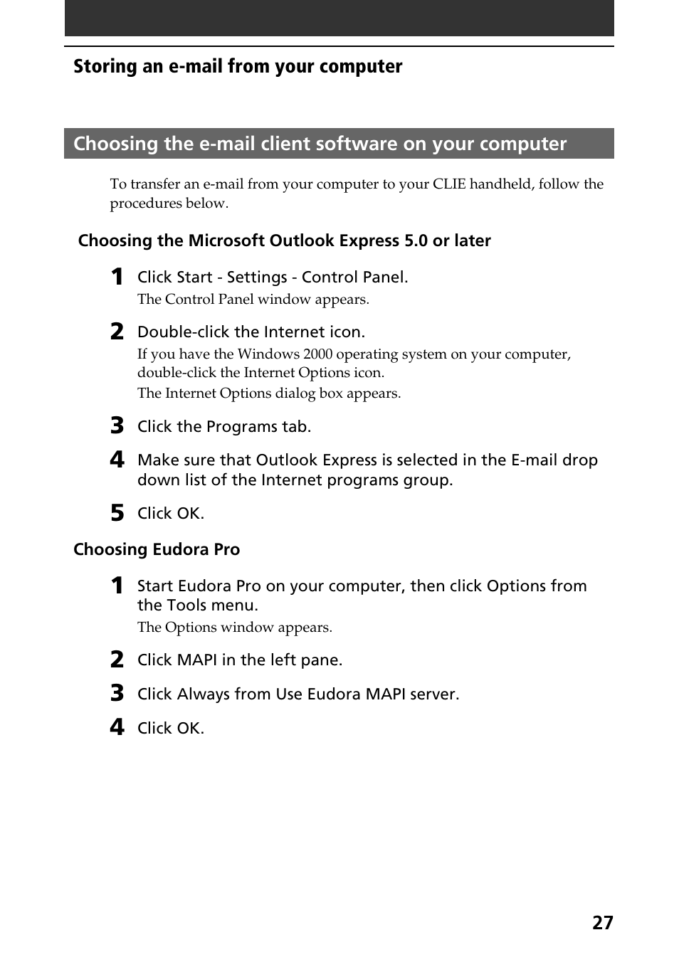 Sony CLIE A-AVZ-100-11 User Manual | Page 27 / 42